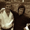 Bruce Lee et John Saxon sur le tournage d\'Opération Dragon (Enter the Dragon)