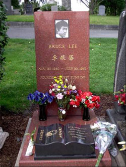 Sépulture Bruce Lee a seattle